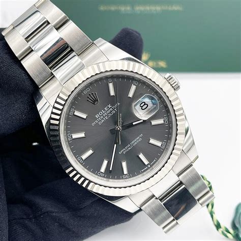 grey rolex watch|rolex datejust 41 grey dial.